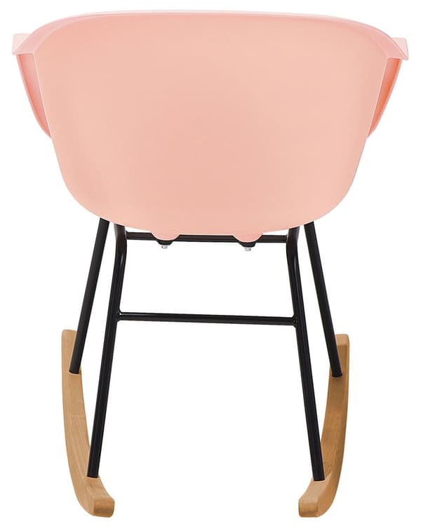 Gungstol Rosa Syntetiskt Säte Metallben Modern Stil