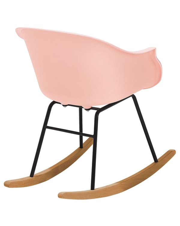 Gungstol Rosa Syntetiskt Säte Metallben Modern Stil