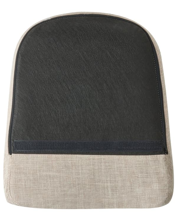 Gyngestol Beige Polster Lyst Træ med Sort Metalben 116 x 92 x 45 cm Moderne med Nakkestøtte til Ældre Seniorstol Hvile med Vippefunktion
