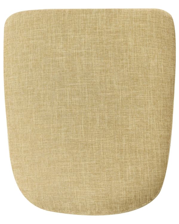 Gyngestol Gul Polster Lyst Træ med Sort Metalben 116 x 92 x 45 cm Moderne med Nakkestøtte til Ældre Seniorstol Hvile med Vippefunktion