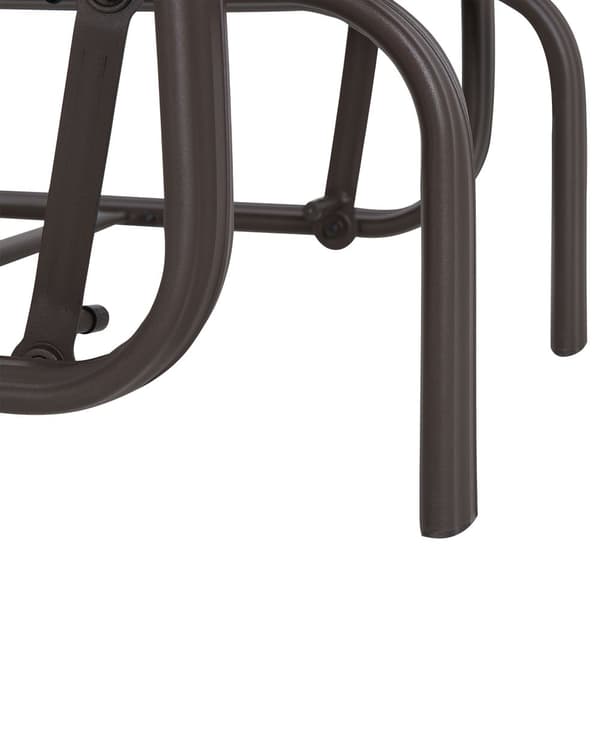 Havestol Brun Aluminium PVC 60 x 78 x 104 cm UV-bestandig Vandafvisende Moderne Gynge Sæde Design til Altan Terrasse Havemøbel Indretning