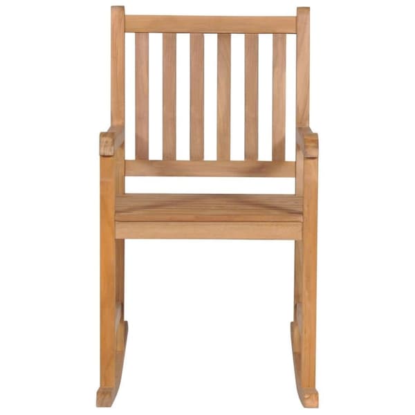 vidaXL Gungstol med taupe dyna massiv teak