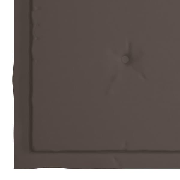 vidaXL Gungstol med taupe dyna massiv teak