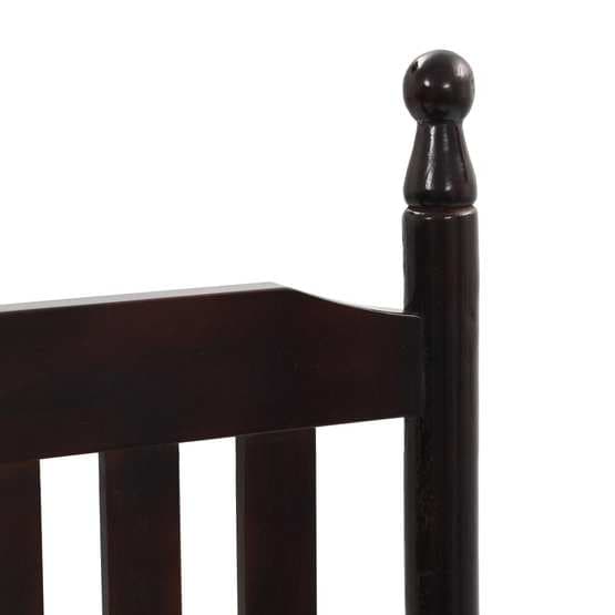 Gungstol Med Välvd Sits Brun Poppel