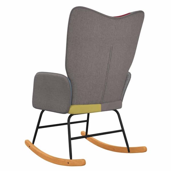 vidaXL gyngestol stof patchwork