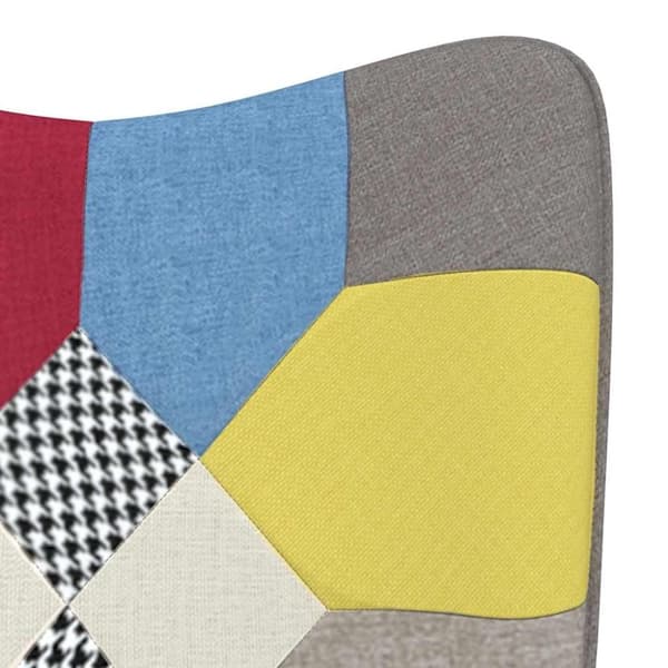vidaXL gyngestol stof patchwork
