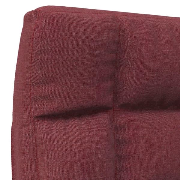 vidaXL foldbar gulvstol stof vinrød