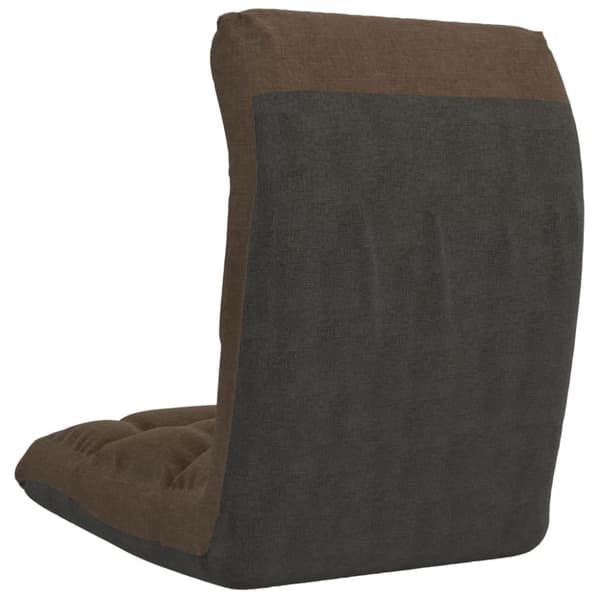 vidaXL foldbar gulvstol stof brun