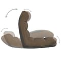Miniatyrbillede 7 af 11: vidaXL foldbar gulvstol stof brun