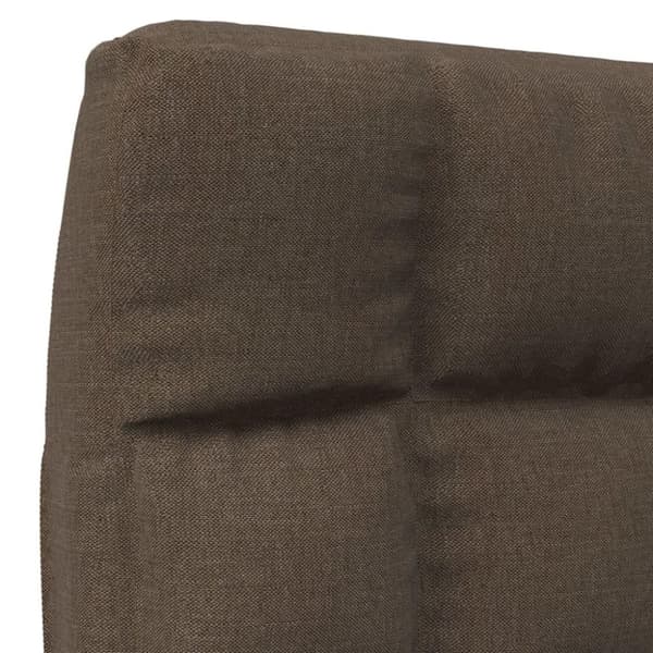 vidaXL foldbar gulvstol stof brun
