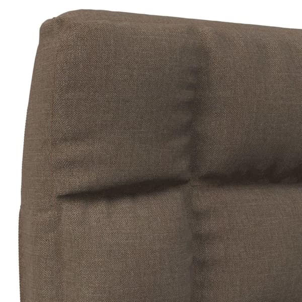 vidaXL foldbar gulvstol stof gråbrun