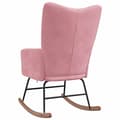 Miniatyrbild 6 av 9: vidaXL Gungstol rosa sammet