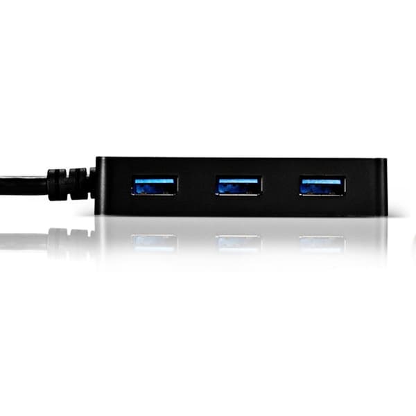 USB 3.0-Hubb med 4-Portar - Svart