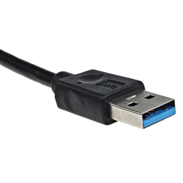USB 3.0-Hubb med 4-Portar - Svart
