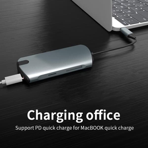 USB-C / Thunderbolt 3 - USB 3.0-Hubb - Macbook HDMI & Kortläsare