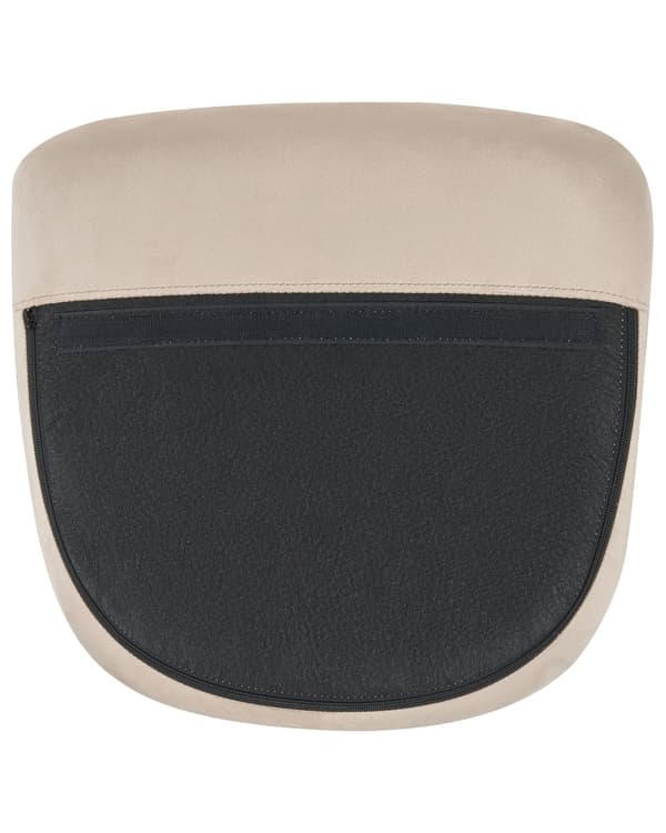 Moderne Gyngestol i Velour Beige Farvet