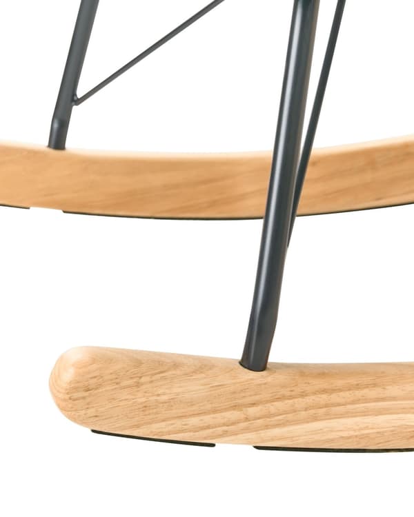 Moderne Gyngestol i Velour Beige Farvet