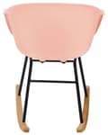 Miniatyrbilde 6 av 11: Gyngestol Rosa Syntetisk materiale Metallben Meier i heltre Skallformet sete Moderne design Hvilestol