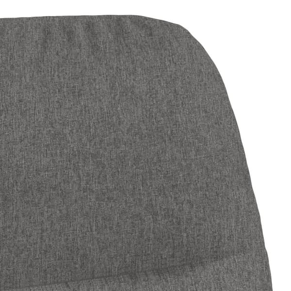 vidaXL Gungstol med fotpall ljusgrå tyg