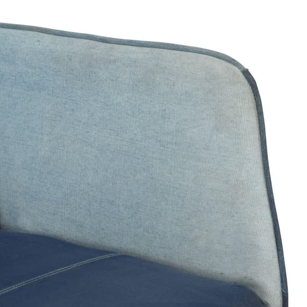 vidaXL gyngestol lærred denim-patchwork blå