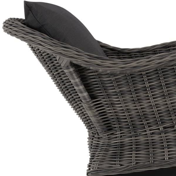 Rovigo gyngestol i polyrattan 150kg - grå