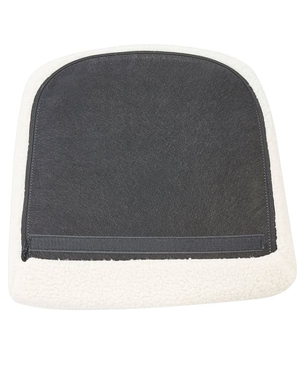 Gyngestol Hvid og Guld Boucle Polyester Stof Polstring Metal Ben Skøjter Traditionelt Retro Design