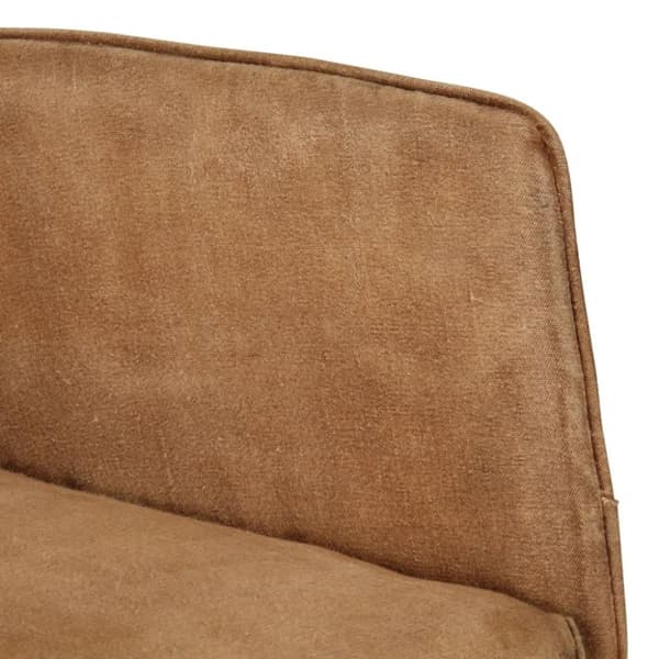 vidaXL gyngestol vintagelærred brun