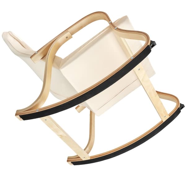 Gyngestol Roca lavet af birketræ 150kg - beige