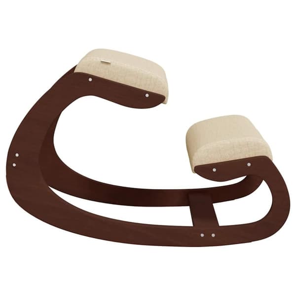 vidaXL knæstol 55x84x55 cm birkekrydsfiner cremefarvet