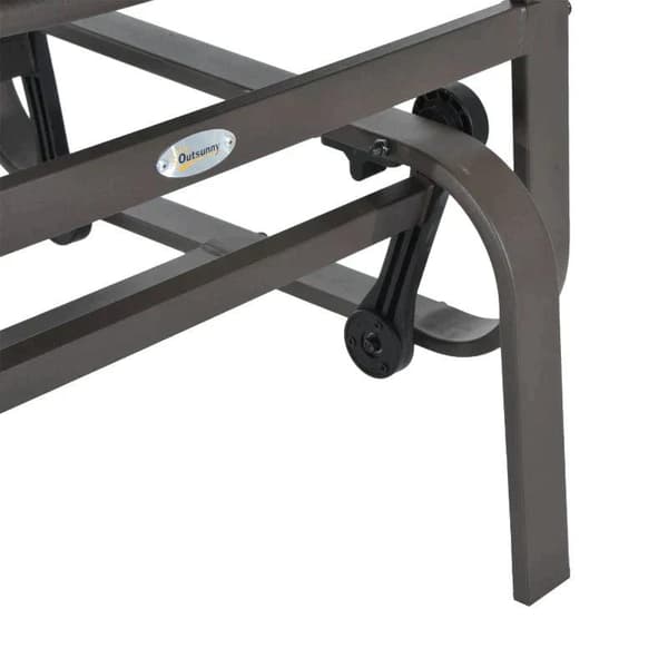 Rootz gyngestol - Udendørs gyngestol - Udendørs glidende gyngestol - Havegynge - Afslappende stol - Gyngestol - Grå - 60 x 75 x 104 cm
