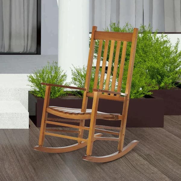 Rootz gyngestol - veranda gyngestol - afslappende gyngestol - gyngestol - poppeltræ - natur - 69 x 86 x 115 cm