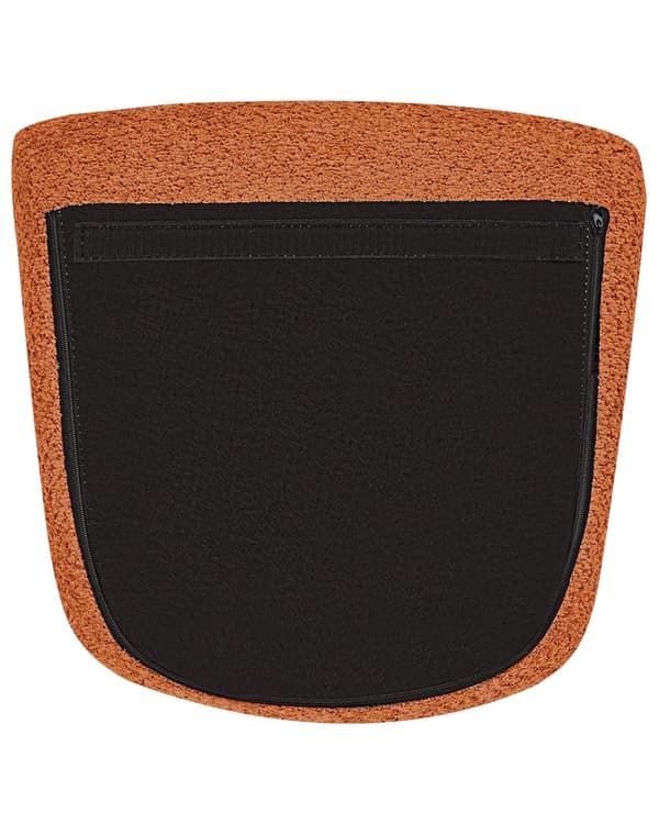 Gyngestol Orange Boucle Læne Gynge Hvilestol Moderne Polstret Design