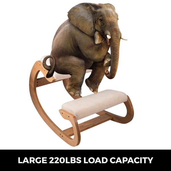 100 kg kapacitet ergonomisk knästol med bredare sitt- och knäskydd, hög stabilitet och komfort, förhindrar trötthet och smärta