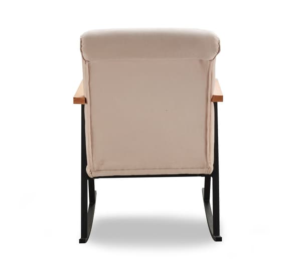 Chic Home Yonna keinutuoli metallirungolla, beige