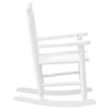 Miniatyrbilde 6 av 9: vidaXL Gyngestoler for barn 2 stk hvit heltre poppeltre