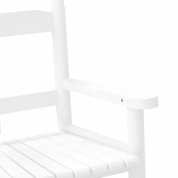 vidaXL Gyngestoler for barn 2 stk hvit heltre poppeltre