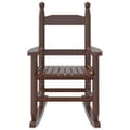 Miniatyrbilde 5 av 9: vidaXL Gyngestoler for barn 2 stk brun heltre poppeltre