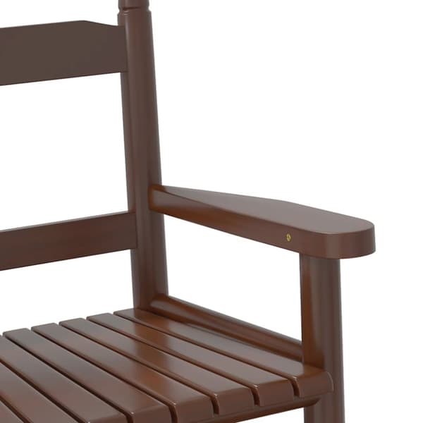 vidaXL Gyngestoler for barn 2 stk brun heltre poppeltre