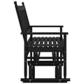 Miniatyrbilde 6 av 9: vidaXL Gyngebenk svart 118x70x104,5 cm heltre poppel