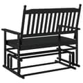Miniatyrbilde 7 av 9: vidaXL Gyngebenk svart 118x70x104,5 cm heltre poppel