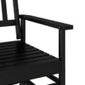 Miniatyrbilde 8 av 9: vidaXL Gyngebenk svart 118x70x104,5 cm heltre poppel
