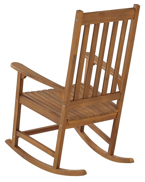 Gungstol Ljust Akaciaträ 66 x 77 x 110 cm Inomhus Utomhus Veranda Balkong Rustik