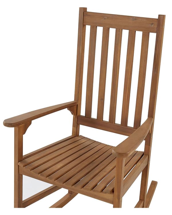 Gungstol Ljust Akaciaträ 66 x 77 x 110 cm Inomhus Utomhus Veranda Balkong Rustik