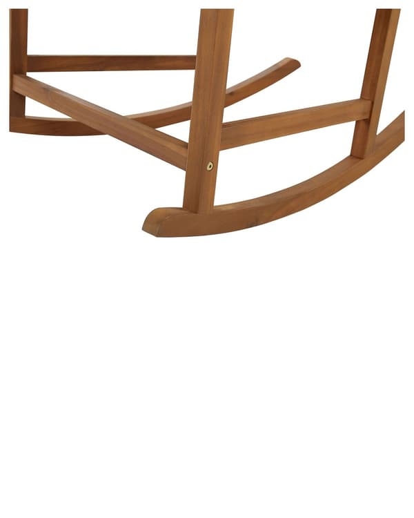 Gungstol Ljust Akaciaträ 66 x 77 x 110 cm Inomhus Utomhus Veranda Balkong Rustik