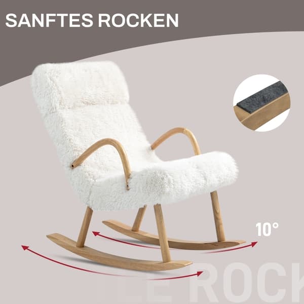Rootz gyngestol - afslappende lænestol - gyngestol - Hyggeligt tilbagetog - 58cm x 114cm x 109cm