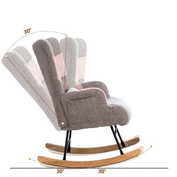 Rootz gyngestol & fodskammelsæt - Loungestol - Afslapningsstole - Flerfarvet - 68L x 83W x 91H cm - Komfort og ergonomisk design