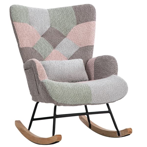 Rootz gyngestol & fodskammelsæt - Loungestol - Afslapningsstole - Flerfarvet - 68L x 83W x 91H cm - Komfort og ergonomisk design