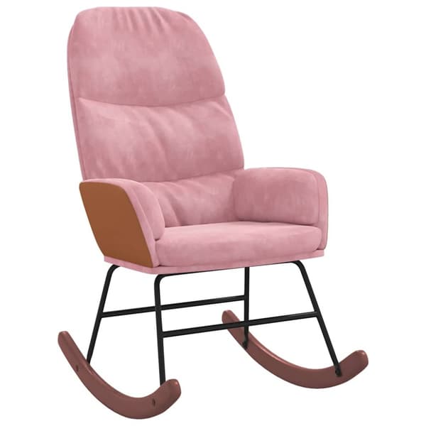 Gungstol rosa sammet
