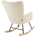 Miniatyrbillede 4 af 11: Gyngestol Torve, polstret, bouclé-stof - beige