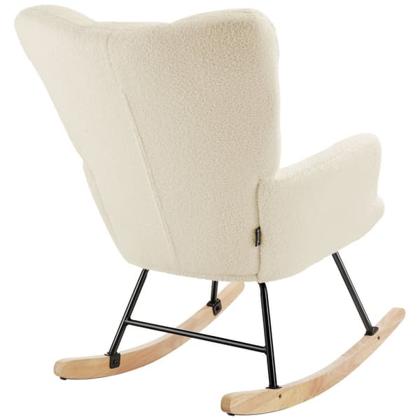 Gyngestol Torve, polstret, bouclé-stof - beige